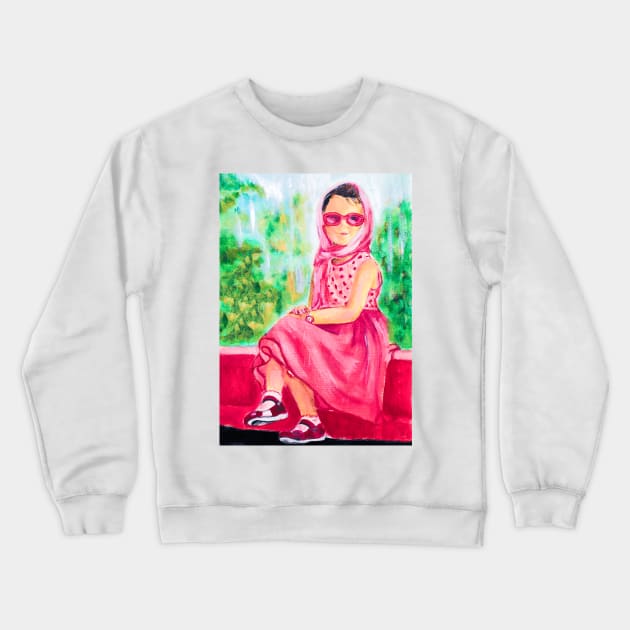 Cleopatra Stratan Crewneck Sweatshirt by Svetlana Pelin